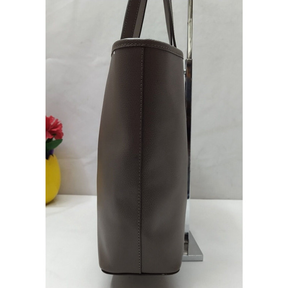 Michael Kors Gray Pebbled Leather Double Handle Tote Bag - Picture 3 of 16